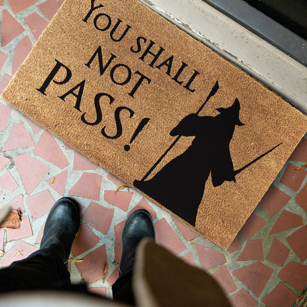 MAINEVENT You Shall Not Pass Coir Outdoor Mat LOTR 