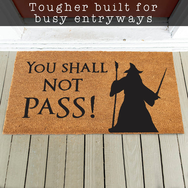 MAINEVENT You Shall Not Pass Coir Outdoor Mat LOTR 