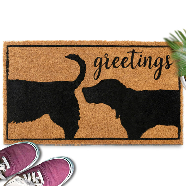 MAINEVENT dogs greeting dog-lover outdoor coir mats 