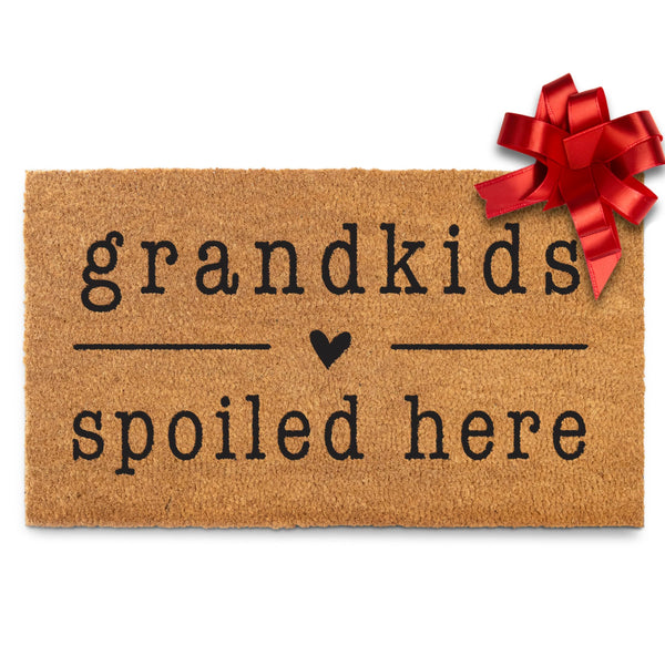 MAINEVENT grandkids spoiled here coir outdoor mat 