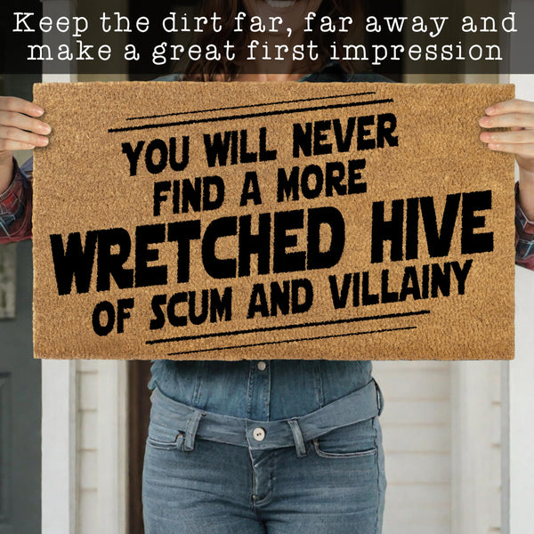MAINEVENT wretched hive star wars coir outdoor mat 