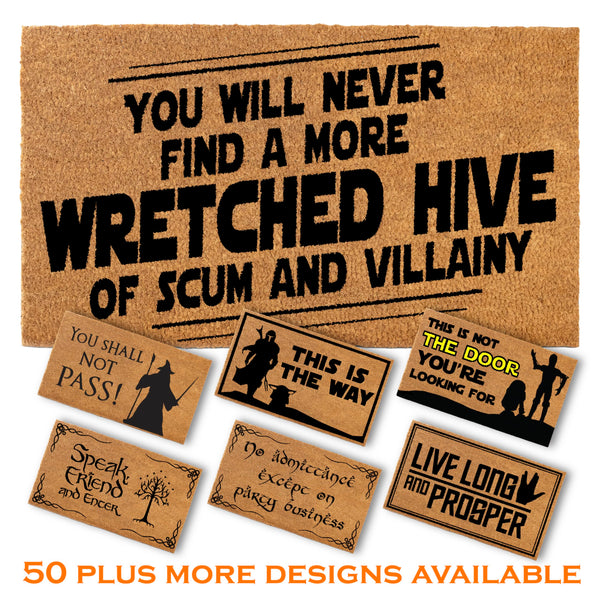 MAINEVENT wretched hive star wars coir outdoor mat 