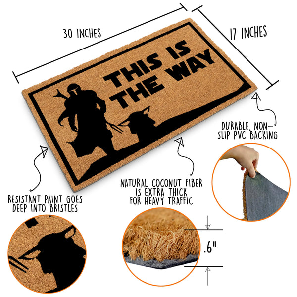 This is the way Star Wars Coir Door Mat Collection 