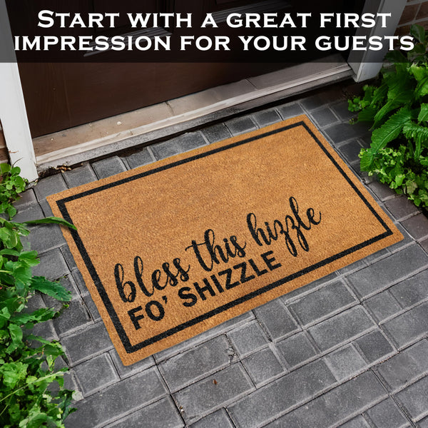 bless this hizzle fo' shizzle coir door mat 