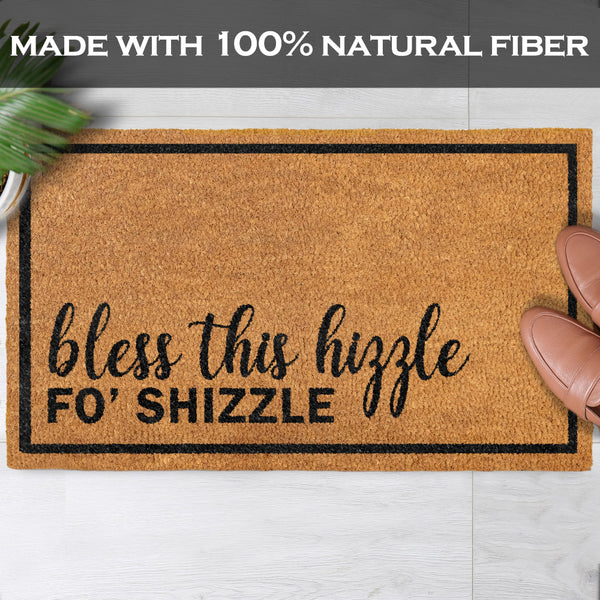 bless this hizzle fo' shizzle coir door mat 