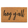 MAINEVENT Hey Y'all and Hello There Coir Doormat with Anti-slip Backing