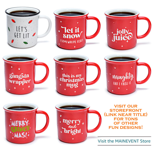 MAINEVENT Funny Christmas Coffee Mugs 11 Ounce 2