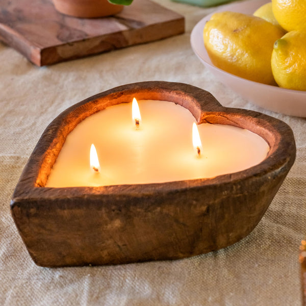 doughbowl candle dough bowl decor 
