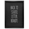 12x17 Black Frame Letterboard with White Skinny Font