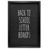 12x17 Black Frame Letterboard with White Skinny Font