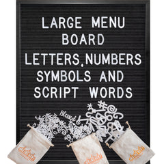 Large Felt Letter or Menu Board in 24x30 or 32x40-inch Sizes