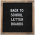 felt letter board message board 10x10 inch black brown