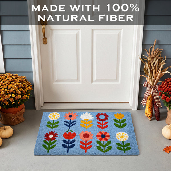 Floral Doormat 30x17 Inch