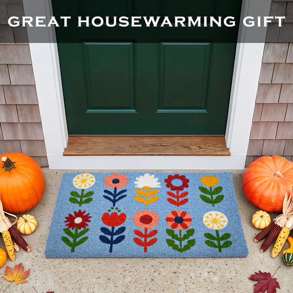 Floral Doormat 30x17 Inch