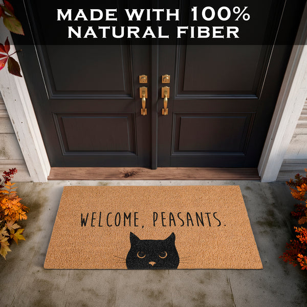 Welcome Peasants Door Mat Large 48x24 Inch