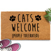 MAINEVENT Cats Welcome People Tolerated Doormat 30x17 Inch