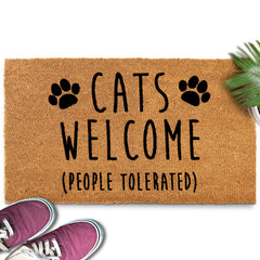 Dogs Welcome People Tolerated Door Mat 30x17 Inch, Funny Dog Doormat,  Welcome Mat Dog, Hope You Like Dogs Doormat, Dog Welcome Coir Mat, Dog  Welcome