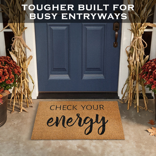 Coir Mat Check Your Energy 30