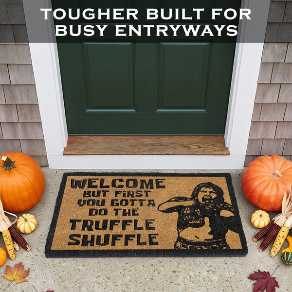 First You Gotta Do the Shuffle Door Mat Outdoor 30x17 Inch