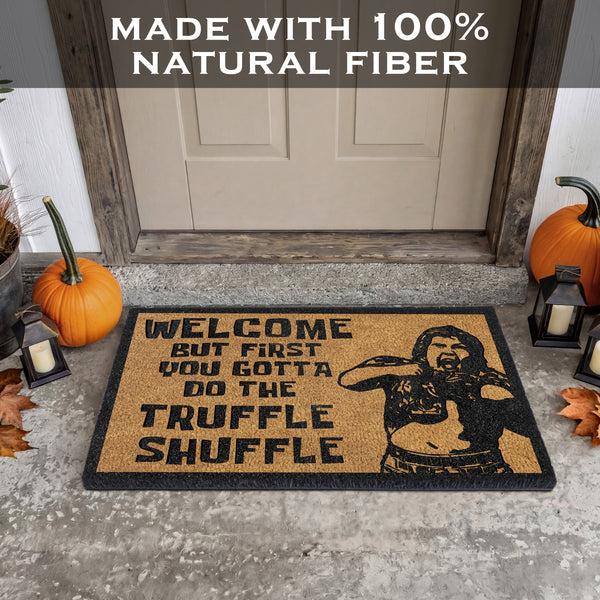 First You Gotta Do the Shuffle Door Mat Outdoor 30x17 Inch