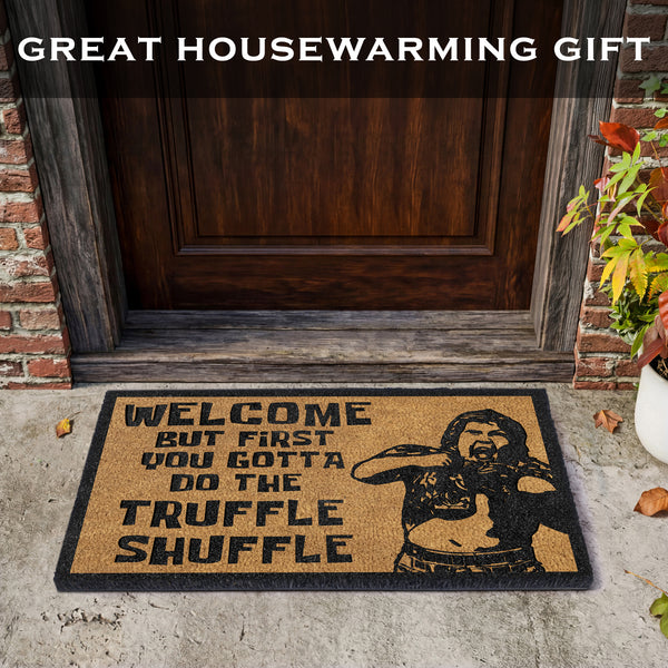 First You Gotta Do the Shuffle Door Mat Outdoor 30x17 Inch