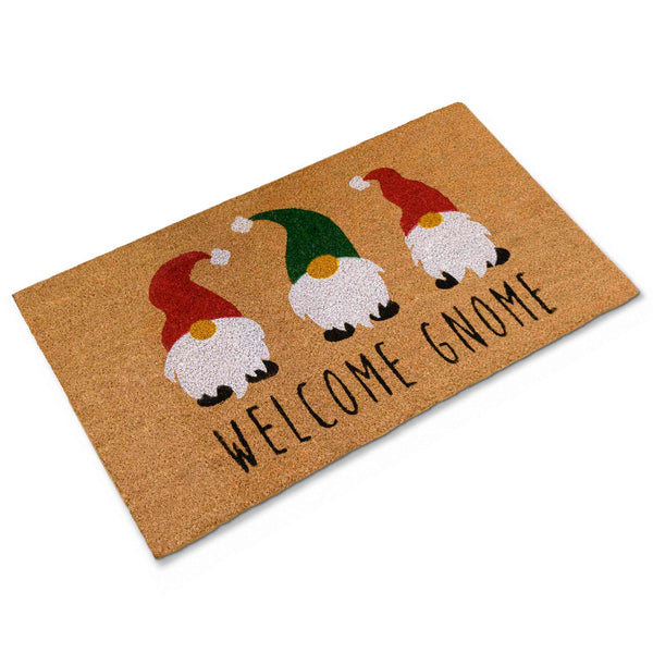 mats, welcome mats, winter, gnome, christmas, xmas themed mats, holiday, thanksgiving