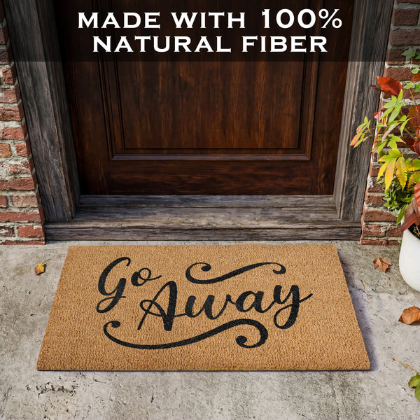 Go Away Doormat, 30x17 Inch