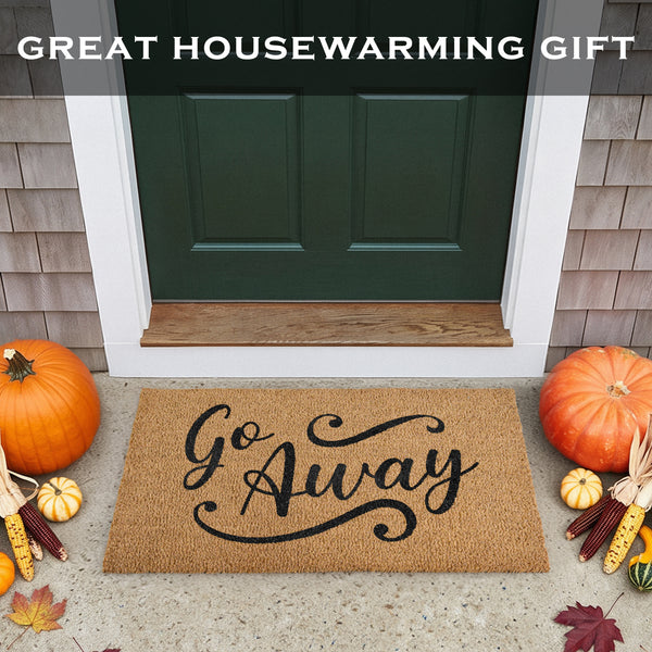 Go Away Doormat, 30x17 Inch