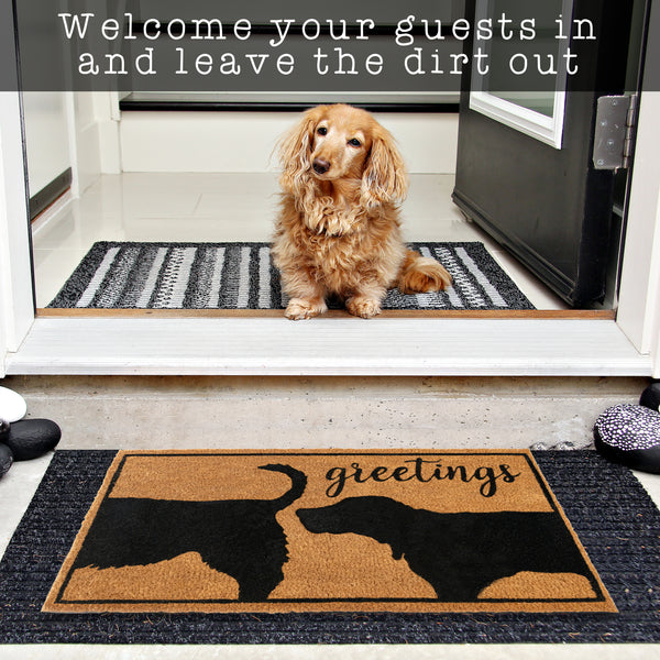 MAINEVENT Dog Greetings Doormat