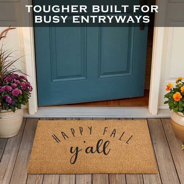 Coir Mat Happy Fall Y'all Doormat 30
