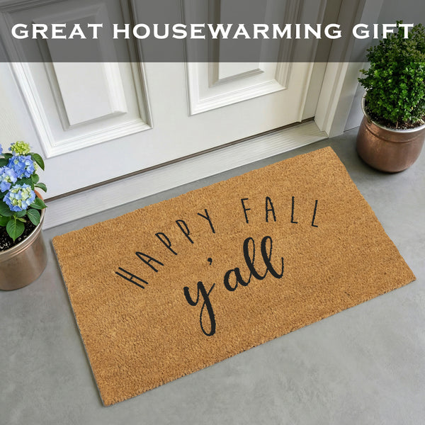 Coir Mat Happy Fall Y'all Doormat 30