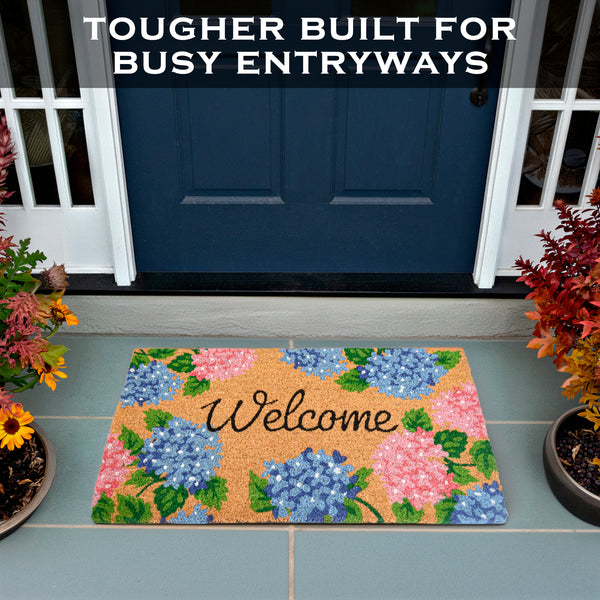 Hydrangea Door Mat 30x17 Inch