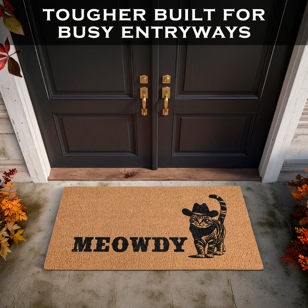 Meowdy Long Door Mat 48x24 Inch