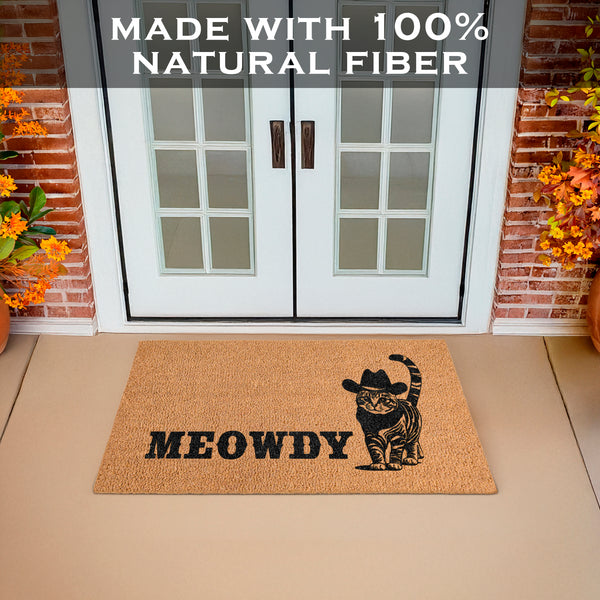 Meowdy Long Door Mat 48x24 Inch