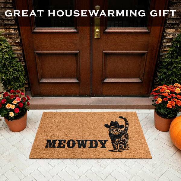 Meowdy Long Door Mat 48x24 Inch