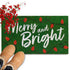 MAINEVENT Coir Welcome Mat - Merry And Bright 30x17 Inch