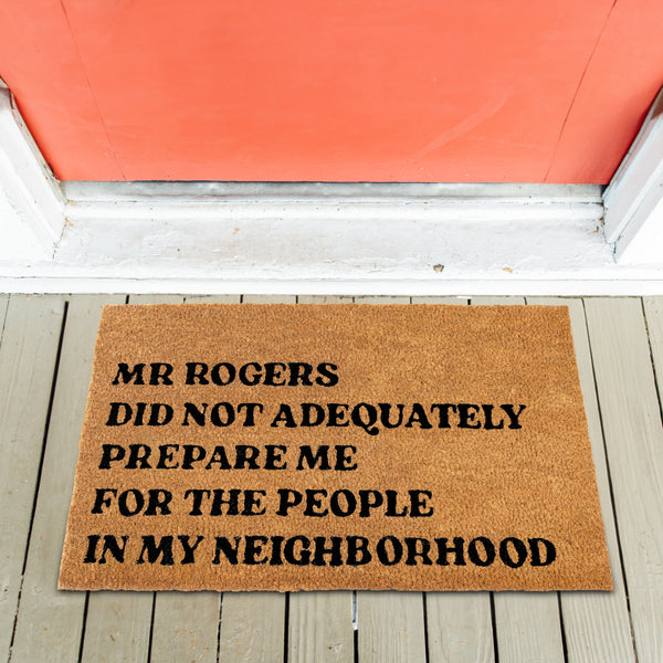 MAINEVENT Mr. Rogers Doormat