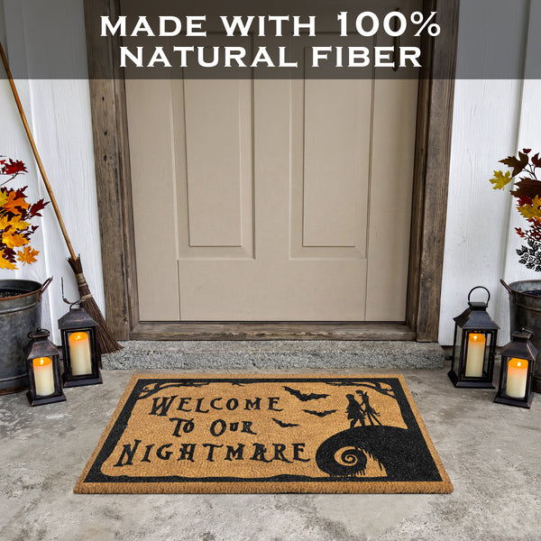 Nightmare Before Christmas Door Mat 30x17 Inch