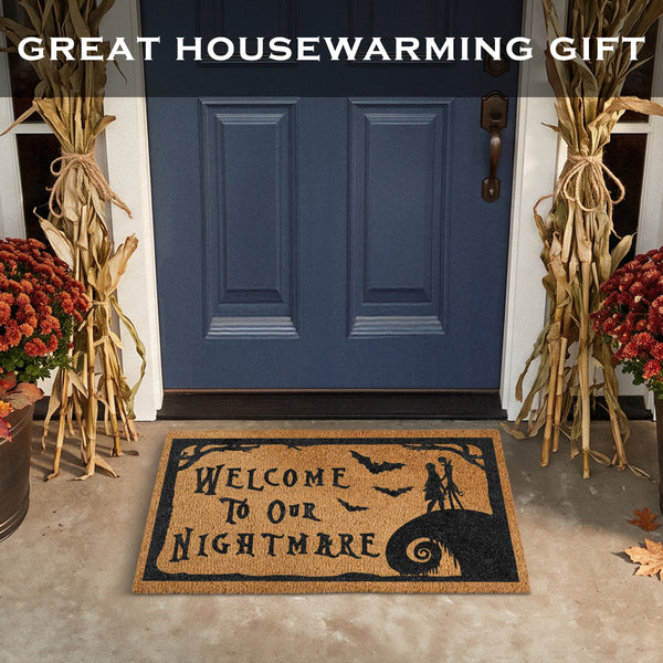 Nightmare Before Christmas Door Mat 30x17 Inch