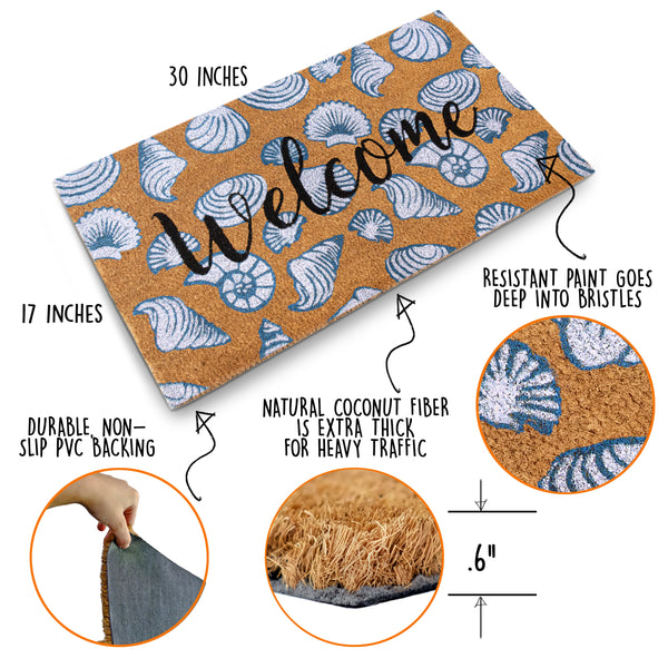 MAINEVENT Sea Shells Doormat