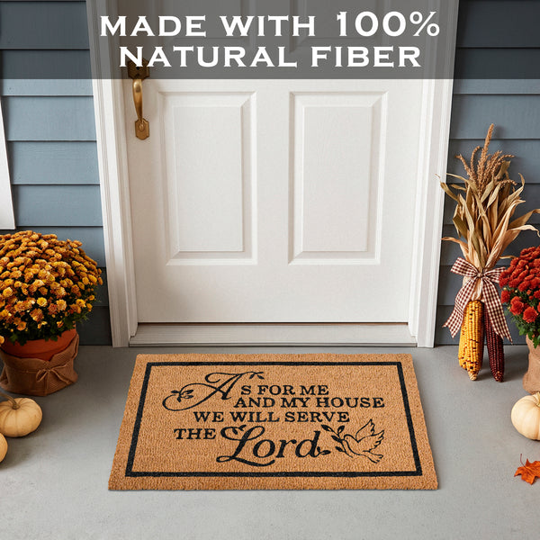 As for Me and My House Door Mat 30x17 Inch