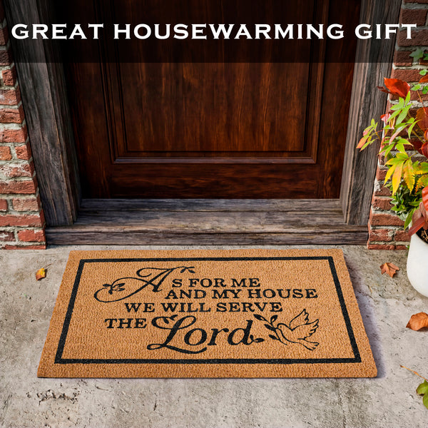 As for Me and My House Door Mat 30x17 Inch