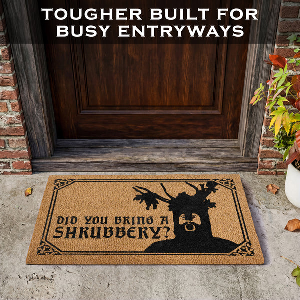 Did You Bring a Shrubbery Monty Door Mat 30x17 Inch