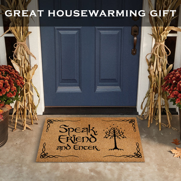 Speak Friend and Enter Doormat 30x17 Inch