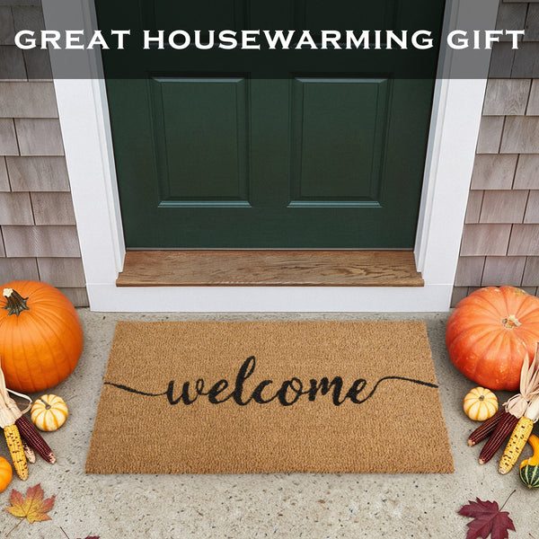 Outdoor Welcome Mat 30x17 Inch Script