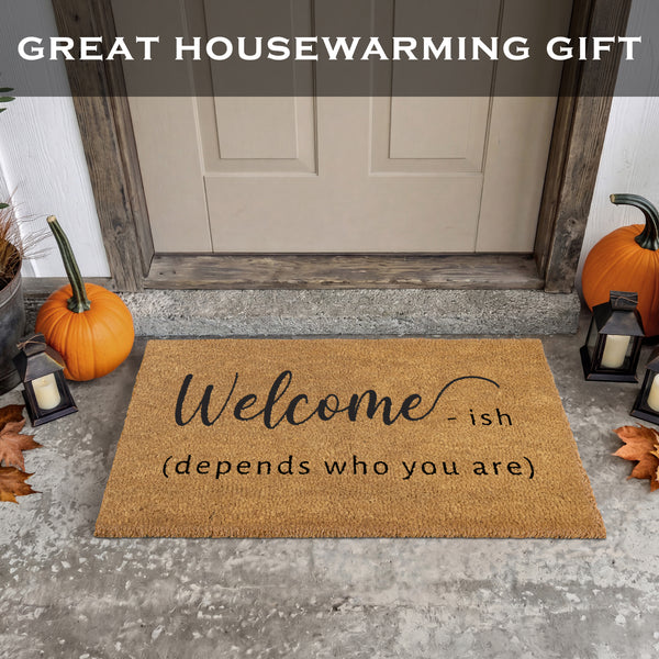 Welcome-ish Front Door Mat 30x17 Inch