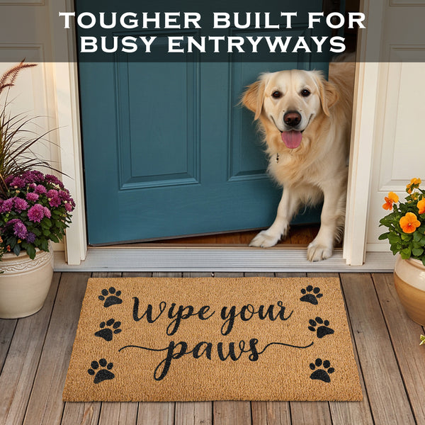 Coir Mat Wipe Your Paws 30