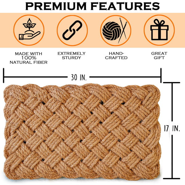 plain rope mat rug outdoor rug 