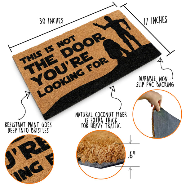 star wars coir door mat funny 