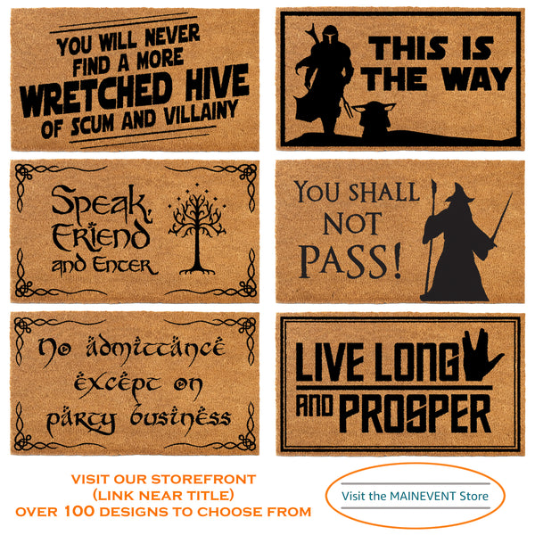 star wars coir door mat funny 
